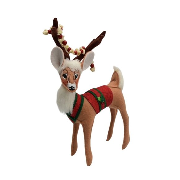 Annalee Whimsy Reindeer 2020 Popcorn 8 inch - Picture 1 of 5
